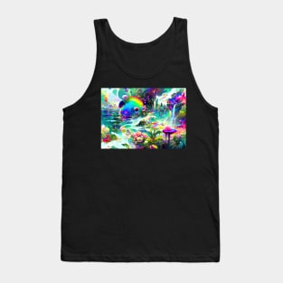 Color Globs | Rainbow Infinite Fungi Tank Top